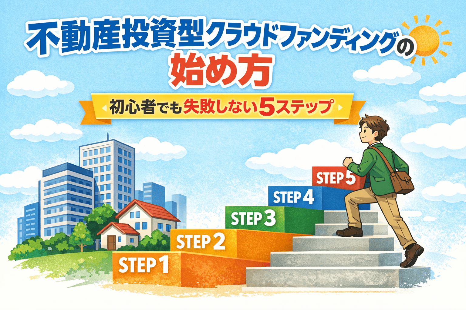 不動産投資型クラウドファンディングの始め方ロードマップ｜初心者でも失敗しない5つのステップ