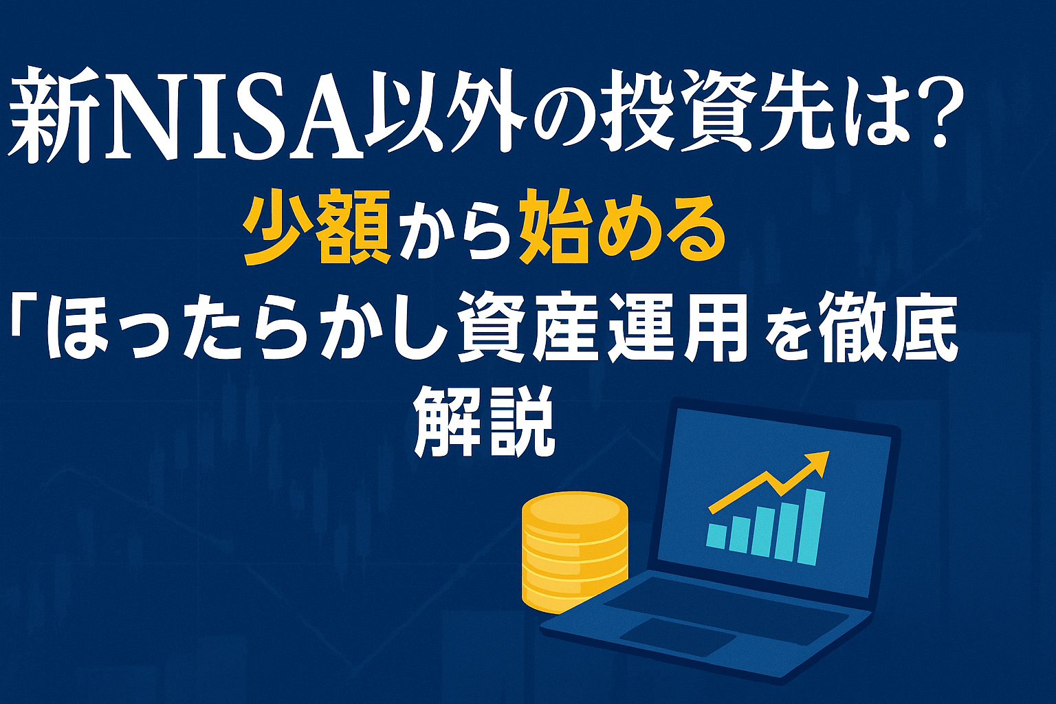新NISA以外の投資先は？少額から始める“ほったらかし資産運用”を徹底解説