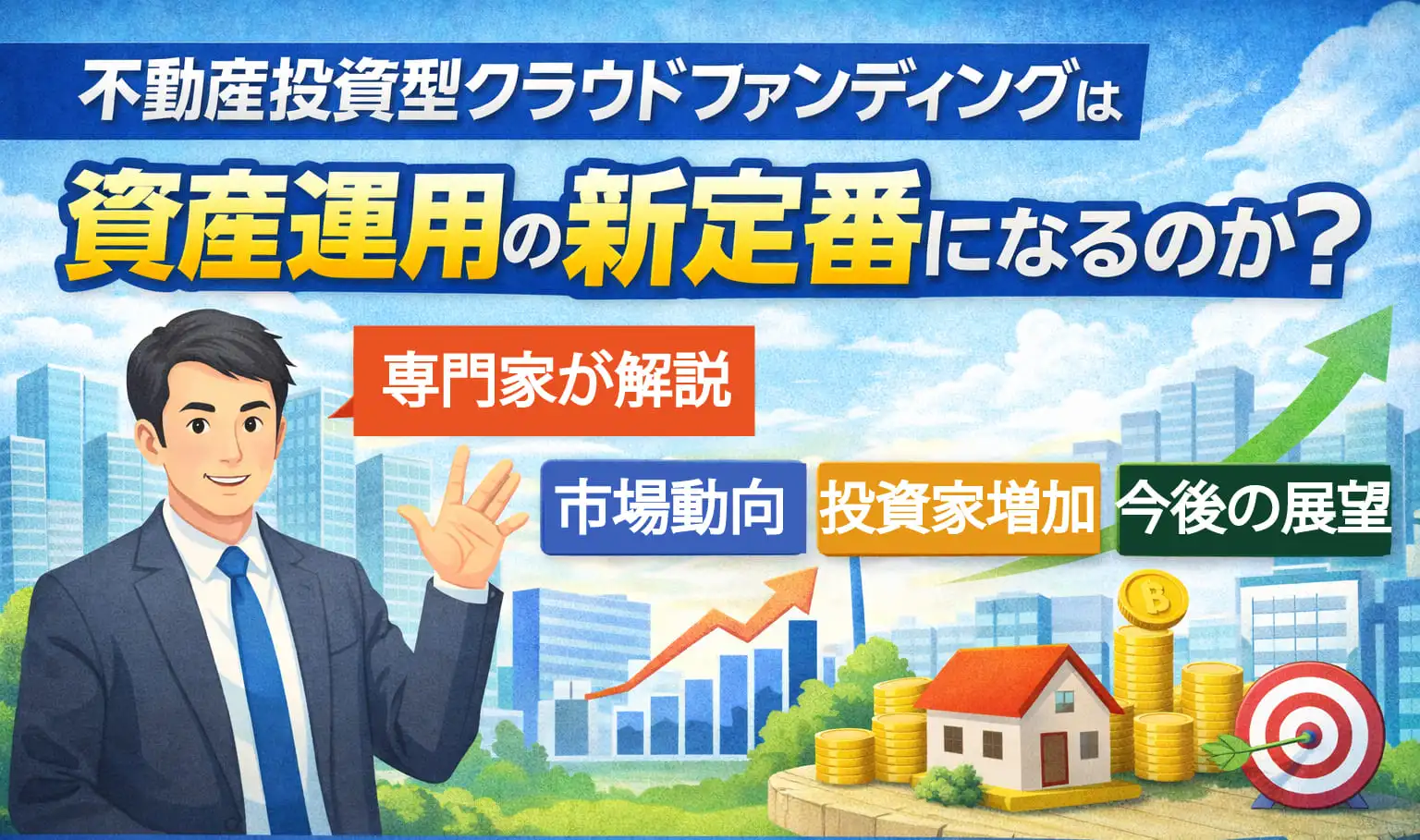 不動産投資型クラウドファンディングは資産運用の新定番になるのか？市場動向・投資家増加・今後の展望を専門家が解説