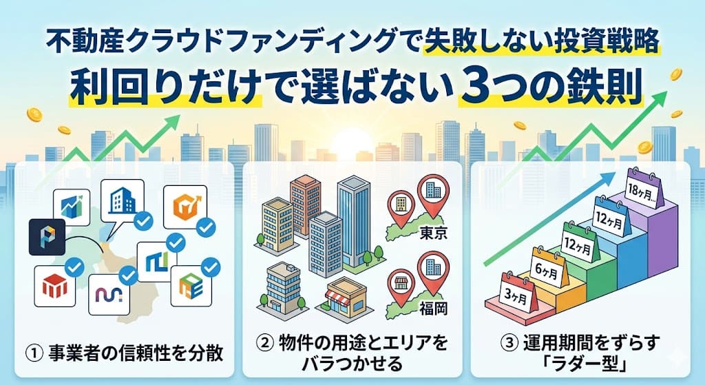 不動産クラウドファンディングで失敗しない投資戦略｜利回りだけで選ばない3つの鉄則とポートフォリオ実践例