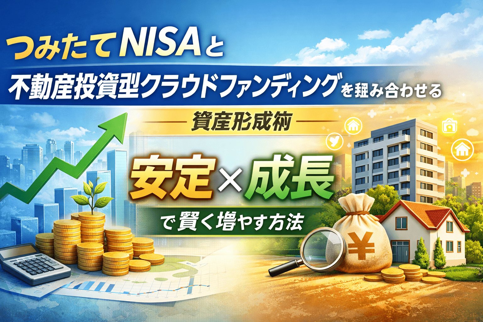 つみたてNISAと不動産投資型クラウドファンディングを組み合わせる資産形成術｜安定×成長で賢く増やす方法